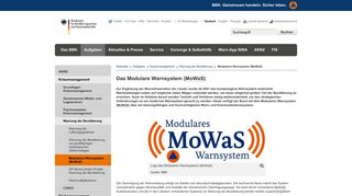 
                            1. Modulares Warnsystem (MoWaS) - Bundesamt für ...