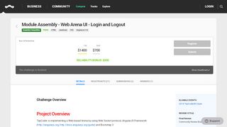 
                            4. Module Assembly - Web Arena UI - Login and Logout - Topcoder