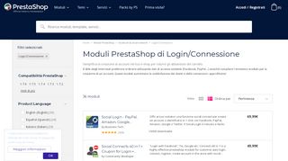 
                            13. Moduli PrestaShop di Login/Connessione - PrestaShop Addons