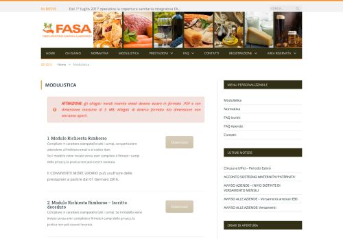 
                            3. Modulistica - Fondo FASA