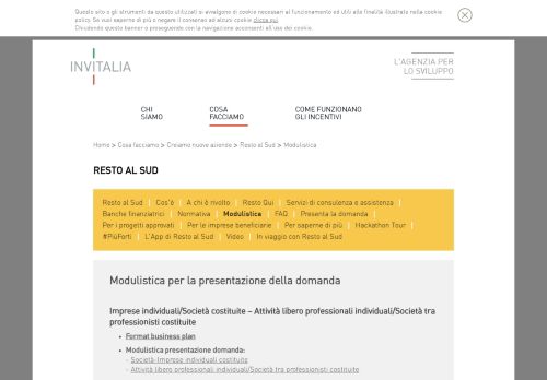 
                            3. Modulistica Resto al Sud - Agenzia nazionale per l'attrazione degli ...