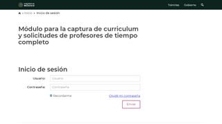 
                            3. Módulo de captura de curriculum y solicitudes PTc