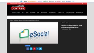 
                            9. Módulo eSocial Web já está disponível para acesso – Rede Jornal ...