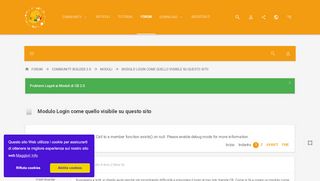 
                            8. Modulo Login come quello visibile su questo sito - Community ...