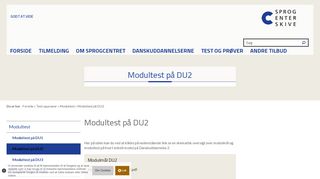 
                            7. Modultest på DU2 - Sprogcenter Skive