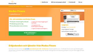 
                            10. Modus Finans – Kundernas omdömen – Är det bra? – FinancePal.se