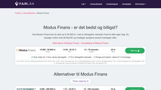 
                            13. Modus Finans – Lån 50.000 kr. | 2 afdragsfrie måneder | Fair-laan.dk