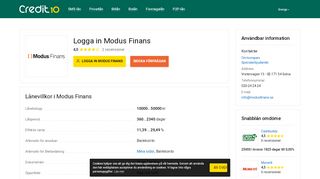 
                            2. Modus Finans Lån ® Logga in på mina sidor ᐈ Låna 10000 - 50000 kr ...