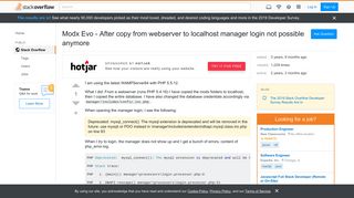 
                            2. Modx Evo - After copy from webserver to localhost manager login not ...