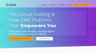 
                            11. MODX Open Source CMS, Development & Cloud Hosting