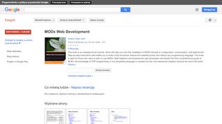
                            11. MODx Web Development - Wynik z Google Books