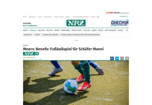 
                            13. Moers: Benefiz-Fußballspiel für Schäfer Manni | nrz.de | Moers und ...