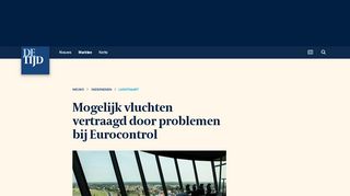 
                            7. Mogelijk vluchten vertraagd door problemen bij Eurocontrol | De Tijd