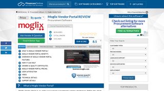 
                            11. Moglix Vendor Portal Reviews: Overview, Pricing and Features