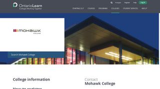 
                            7. Mohawk College : ontariolearn