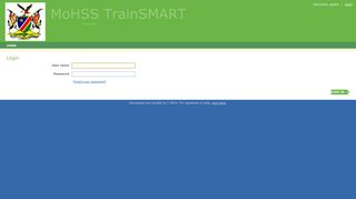 
                            2. MoHSS TrainSMART | Login
