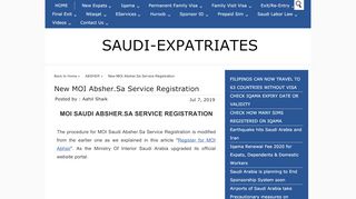 
                            11. MOI ABSHER SERVICE REGISTRATION - saudi-expatriates