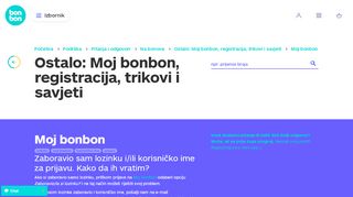 
                            12. Moj bonbon – Ostalo: Moj bonbon, registracija, trikovi i savjeti – Na ...