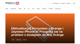 
                            12. Mój Orange nie działa. Nie, nie tylko u ciebie - Spider's Web