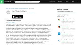 
                            10. Moj Telenor for iOS - Free download and software reviews - CNET ...