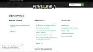 
                            10. Mojang | Minecraft log in