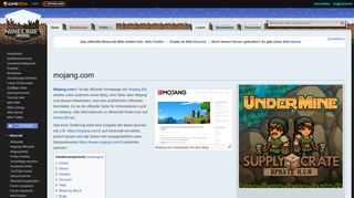 
                            8. mojang.com – Das offizielle Minecraft Wiki