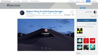 
                            3. Mojave Theme for SLiM Display Manager - www.gnome-look.org