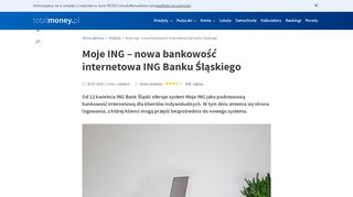 
                            11. Moje ING – nowa bankowość internetowa ING Banku Śląskiego ...