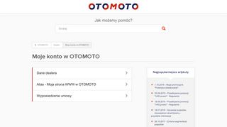 
                            3. Moje konto w OTOMOTO – OTOMOTO