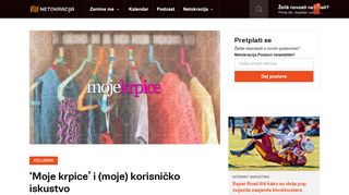 
                            11. 'Moje krpice' i (moje) korisničko iskustvo - Netokracija