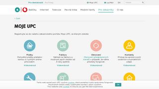 
                            2. Moje UPC – základní informace o portálu | upc.cz