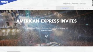 
                            9. Mojo Concerts - American Express invites