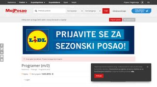 
                            5. MojPosao.net - Programer (m/ž) - Rijeka - Login
