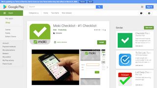 
                            11. Moki Checklist - #1 Checklist – Apps no Google Play
