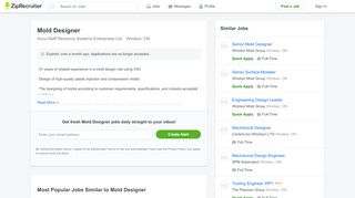 
                            8. Mold Designer Job in Windsor, ON at Accu-Staff Resource Systems ...