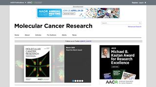 
                            5. Molecular Cancer Research: Home