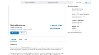 
                            10. Molina Healthcare | LinkedIn