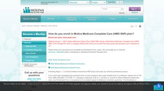 
                            1. Molina Medicare | Enrollment Forms & Instructions ... - Molina Healthcare