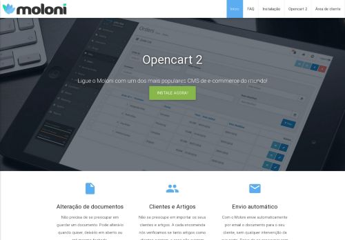 
                            5. MOLONI PLUGINS - Opencart 2