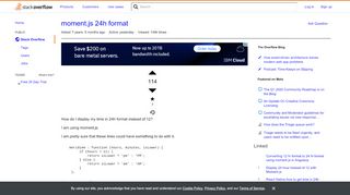 
                            4. moment.js 24h format - Stack Overflow