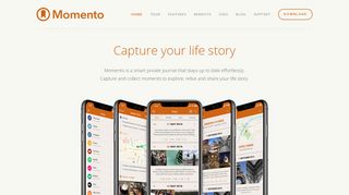 
                            5. Momento — the smart private journaling app for iPhone.