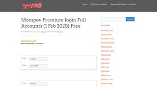
                            1. Mompov Premium login Full Accounts - xpassgf