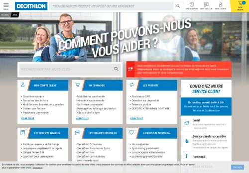 
                            7. Mon compte - AIDE - Decathlon