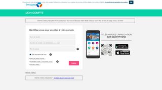 
                            7. Mon compte, Espace Client forfaits mobiles, Clé ... - Bouygues Telecom