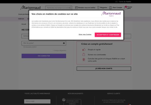 
                            2. Mon Compte - Marionnaud