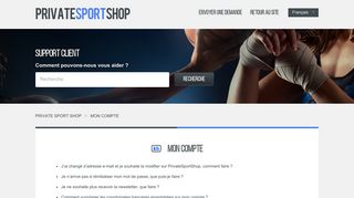 
                            7. MON COMPTE – PRIVATE SPORT SHOP