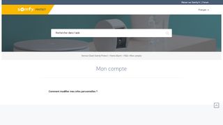 
                            4. Mon compte – Service Client Somfy Protect