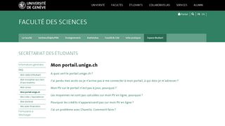 
                            8. Mon portail.unige.ch - Faculté des sciences - UNIGE