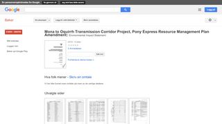 
                            11. Mona to Oquirrh Transmission Corridor Project, Pony Express ... - Resultat for Google Books