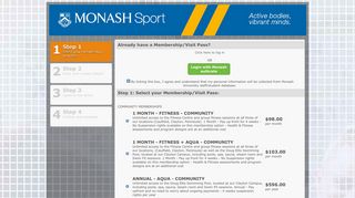 
                            10. Monash Sport Clayton: Online Services